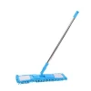 Factory direct sales of Chenille flat mop, water-absorbing, dust-removing and stain-removing wooden floor, detachable coral fleece stainless steel mop details Picture